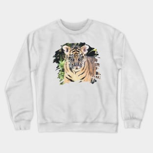 Paint Stroke Tiger Cub Crewneck Sweatshirt